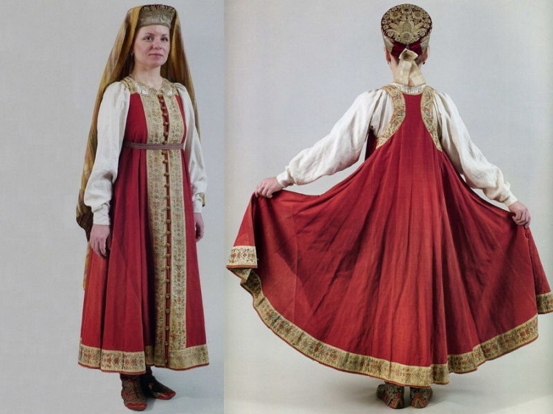 Разнообразие русской национальной одежды, мотивы в современном костюме