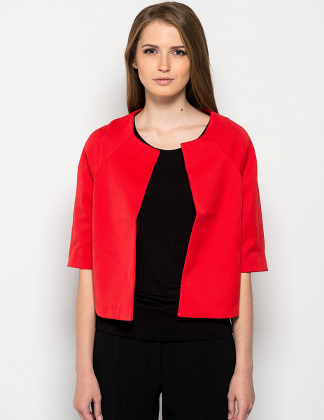 С чем носить красный пиджак женщине, стильные образы