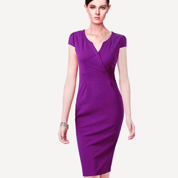 Популярные фасоны фиолетовых платьев, правила создания образа