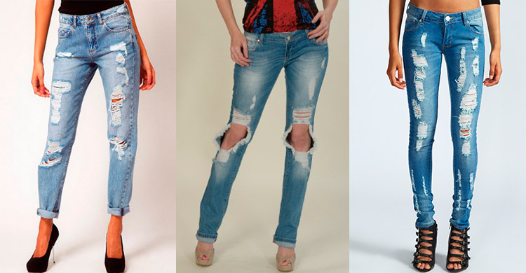 Причина популярности джинсов с дырками, плюсы и минусы моделей